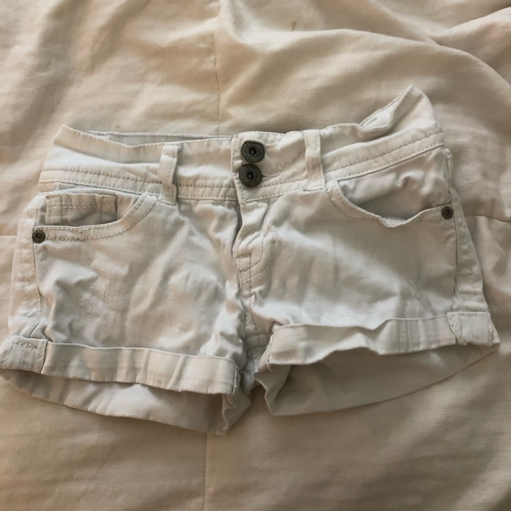 White jean shorts!